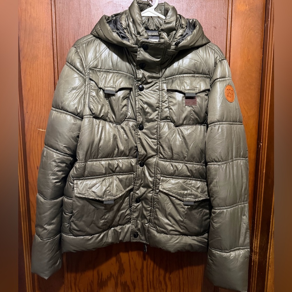 G-Star Olive Green Puffer Jacket